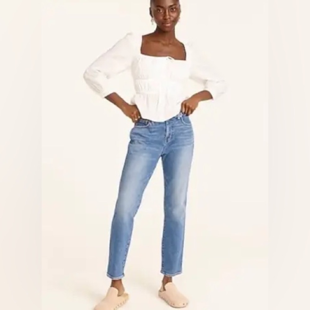 J.Crew Tall Vintage Slim-Straight Jeans in Lakeshore Wash- size 27 TALL